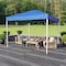 Flash Furniture 10'x10' Blue Pop Up Event Straight Leg Canopy Tent JJ-GZ1010-BL-GG - alternate 9